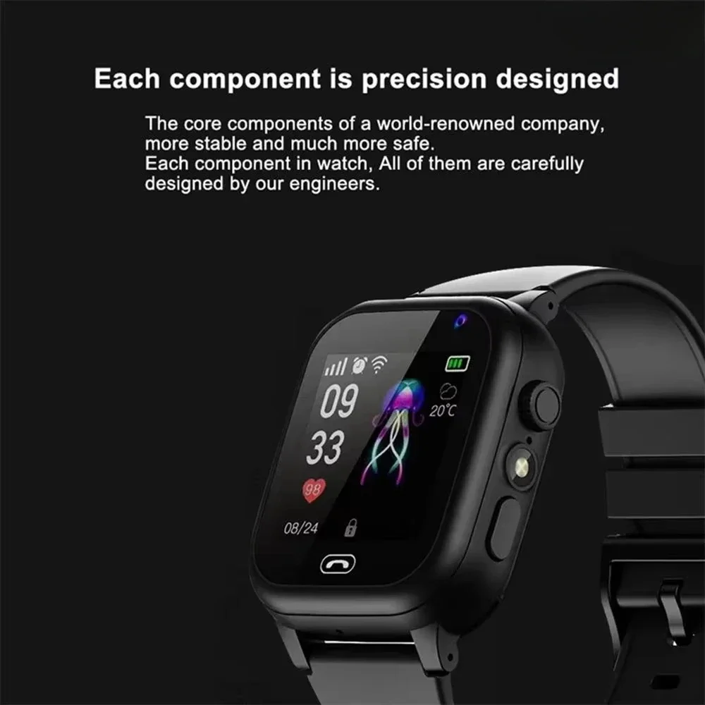 Kids Smart Watch SOS GPS Location Video Call Sim Card for Children SmartWatch Camera Waterproof Watch for Boys Girls