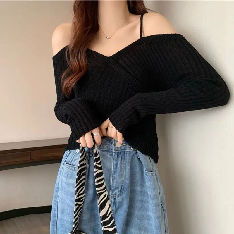 Long Sleeve T-shirt Women Summer Thin Section Hollow Ice Silk Knit Sunscreen Coverall Korean Loose Tops