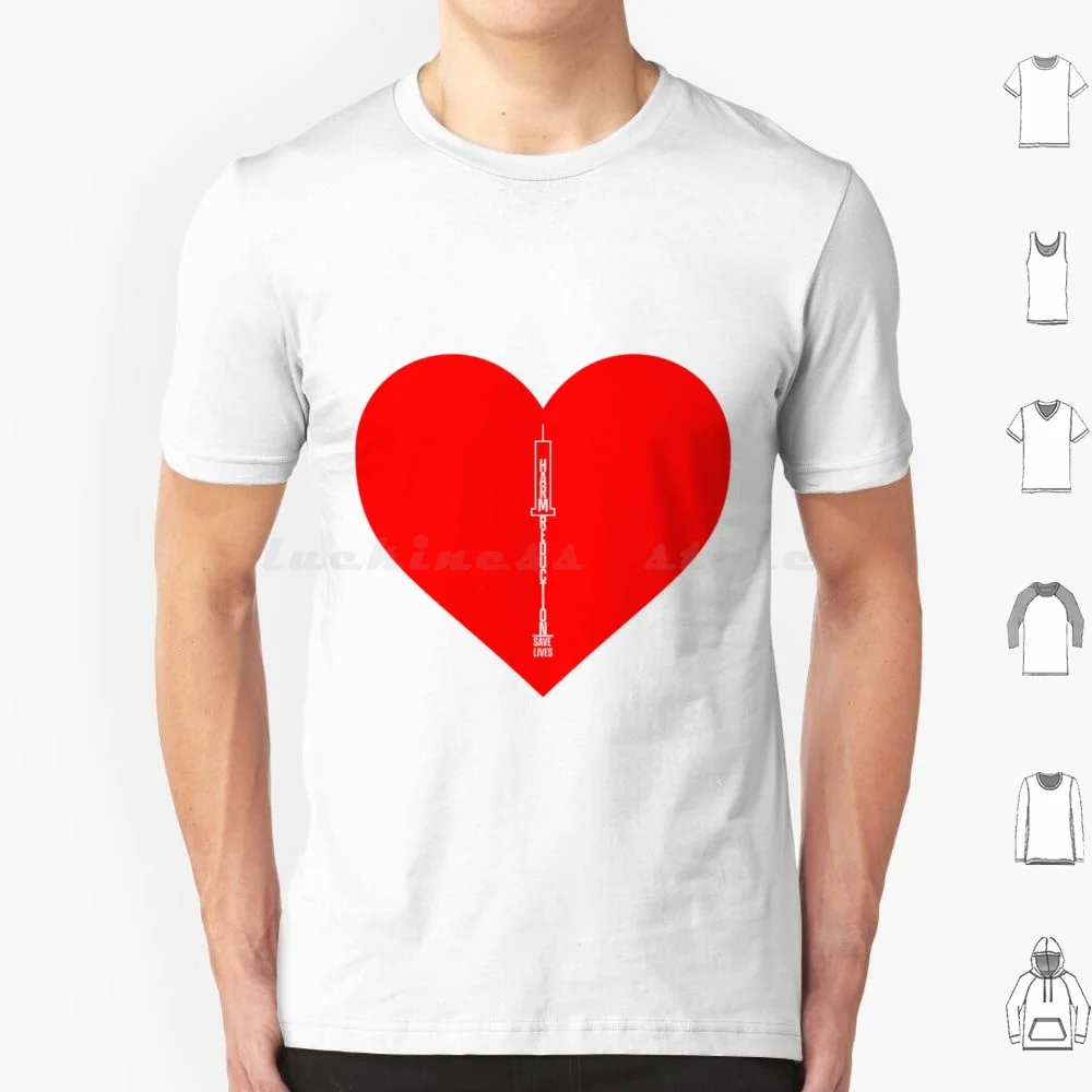 Harm Reduction T Shirt Cotton Men Women DIY Print Harm Reduction Naloxone Drugs Narcan Activism Advocacy Harm Reduction Saves
