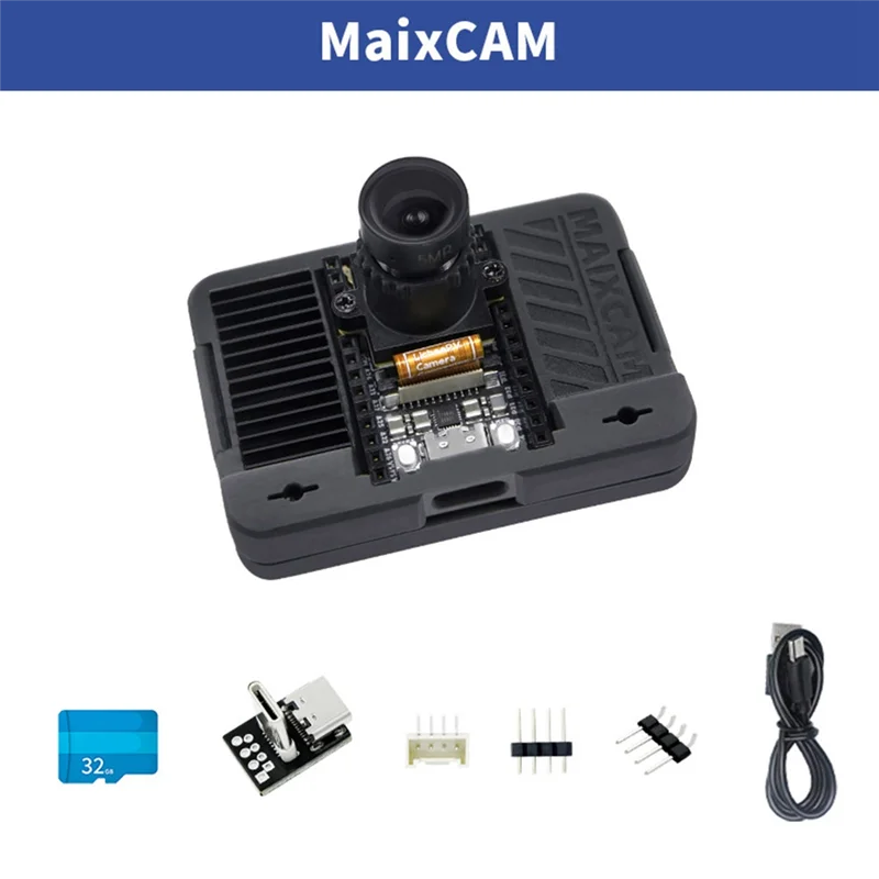 للوحة تطوير Sipeed Maixcam RISC V AI Kit 32G WIFI6 4MP Cam 2.3 بوصة تعمل باللمس دعم 1 TOP NPU Python/C++-A77G