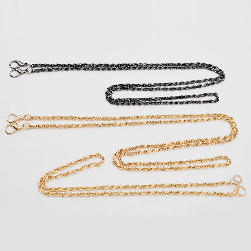 120cm Metal Chain for Bags Accessories Twist  Strap Replace DIY Women Shoulder Purse Parts