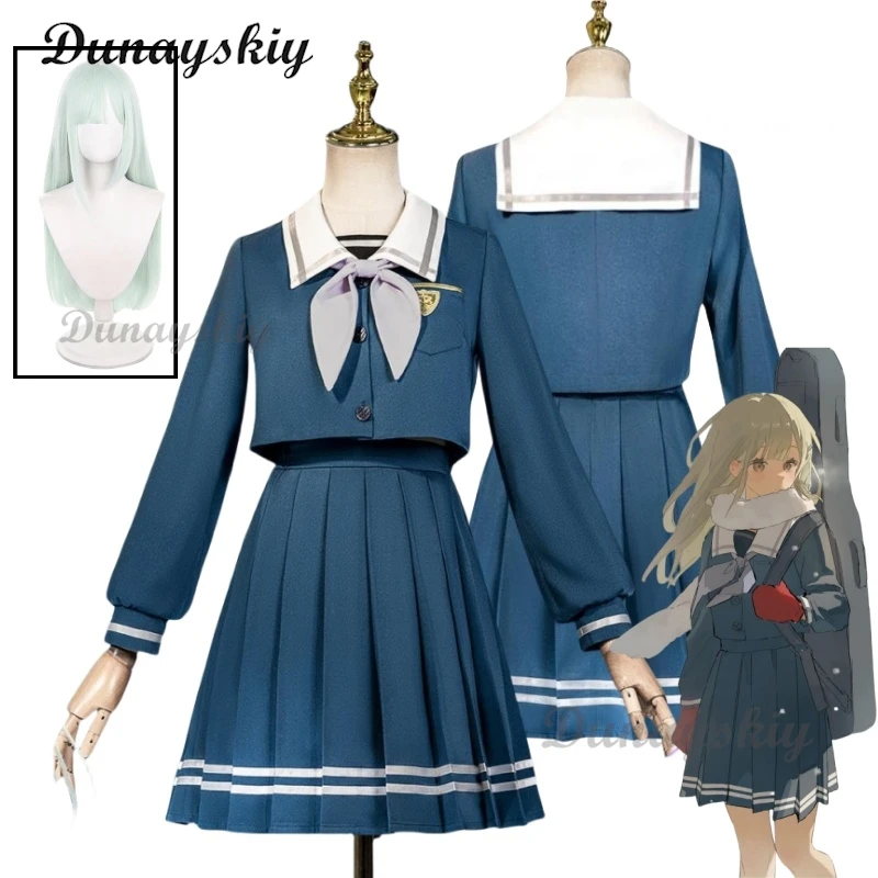 Nuevo disfraz de mutsuma Wakaba mortis, disfraz de BanG Dream Ave Mujic mygo, vestido JK para fiesta de Halloween, calcetines, top para mujer, conjunto completo de uniforme