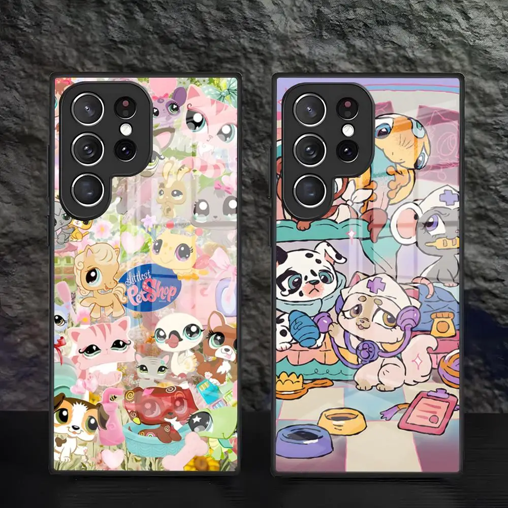 Littlest P-Pet Shop Phone Case For Samsung S26 S25 S24 FE S23 S22 S21 Plus S20 Ultra Note20Ultra Black Glass Cover