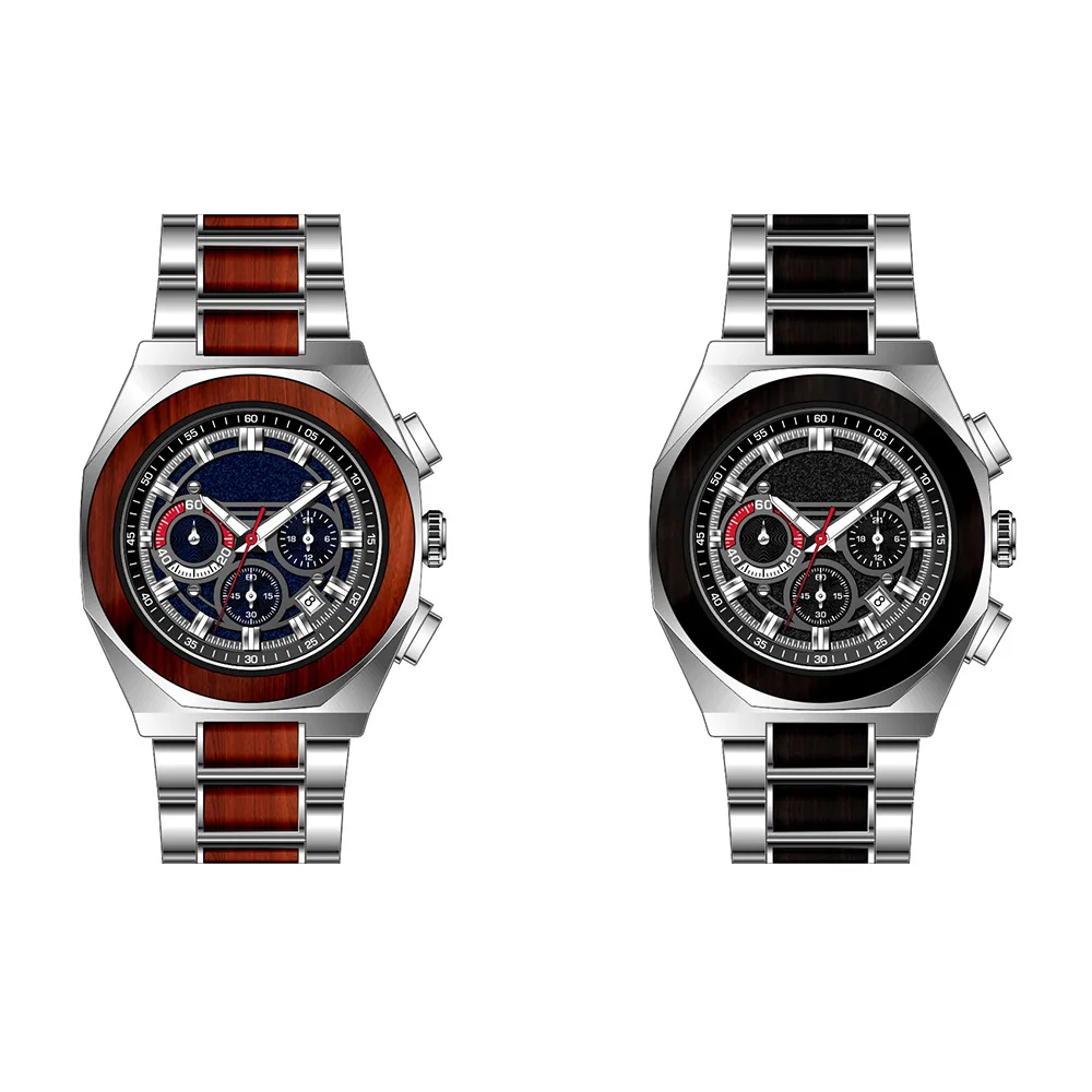Customized New Men's Watch Series Alloy Interwood Classic Style Quartz Watch Wholesale