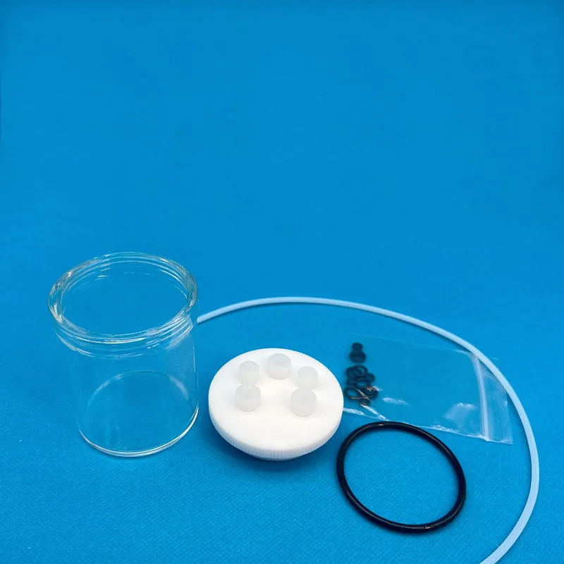 خلية التحليل الكهربائي. C001 خلية مختومة. محلل كهربائي مختوم بخمسة منافذ مستقيمة. ثلاثة الخلايا الكهروكيميائية القطب. #3