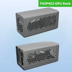 TH3P4G3 Thunderbolt-3/4 GPU Dock Aluminum Case Metal Frame Housing BOX External Graphic Cards for ATX SFX FLEX (1U) Power Supply