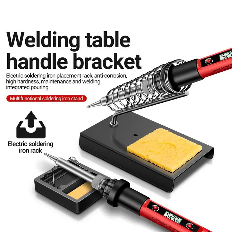 Soldering Iron Support Station Square Metal Stand For Soldering Sturdy Soldering Iron Support For Appliance Repair Factory