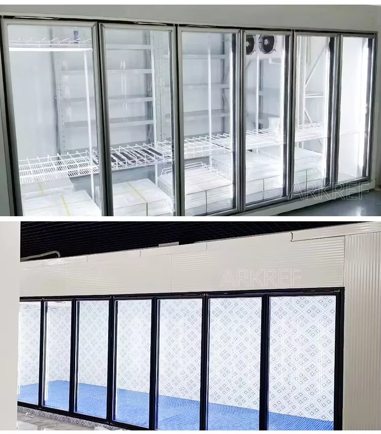 Camminata nella stanza fredda Refrigerazione modulare all'ingrosso Camminata nel contenitore del congelatore 10FT 20FT Sala di conservazione frigorifera per carne e verdura