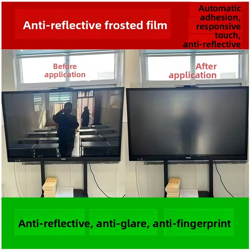 Anti-Glare Frosted Film for 55 Inch 65 Inch 75 Inch 86 Inch  Teaching All-In-One Machine Touch Screen TV Film Protection