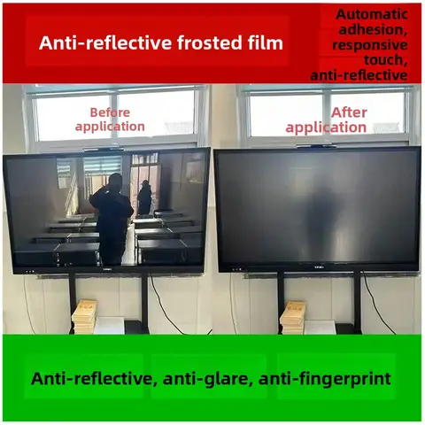 Anti-Glare Frosted Film for 55 Inch 65 Inch 75 Inch 86 Inch  Teaching All-In-One Machine Touch Screen TV Film Protection