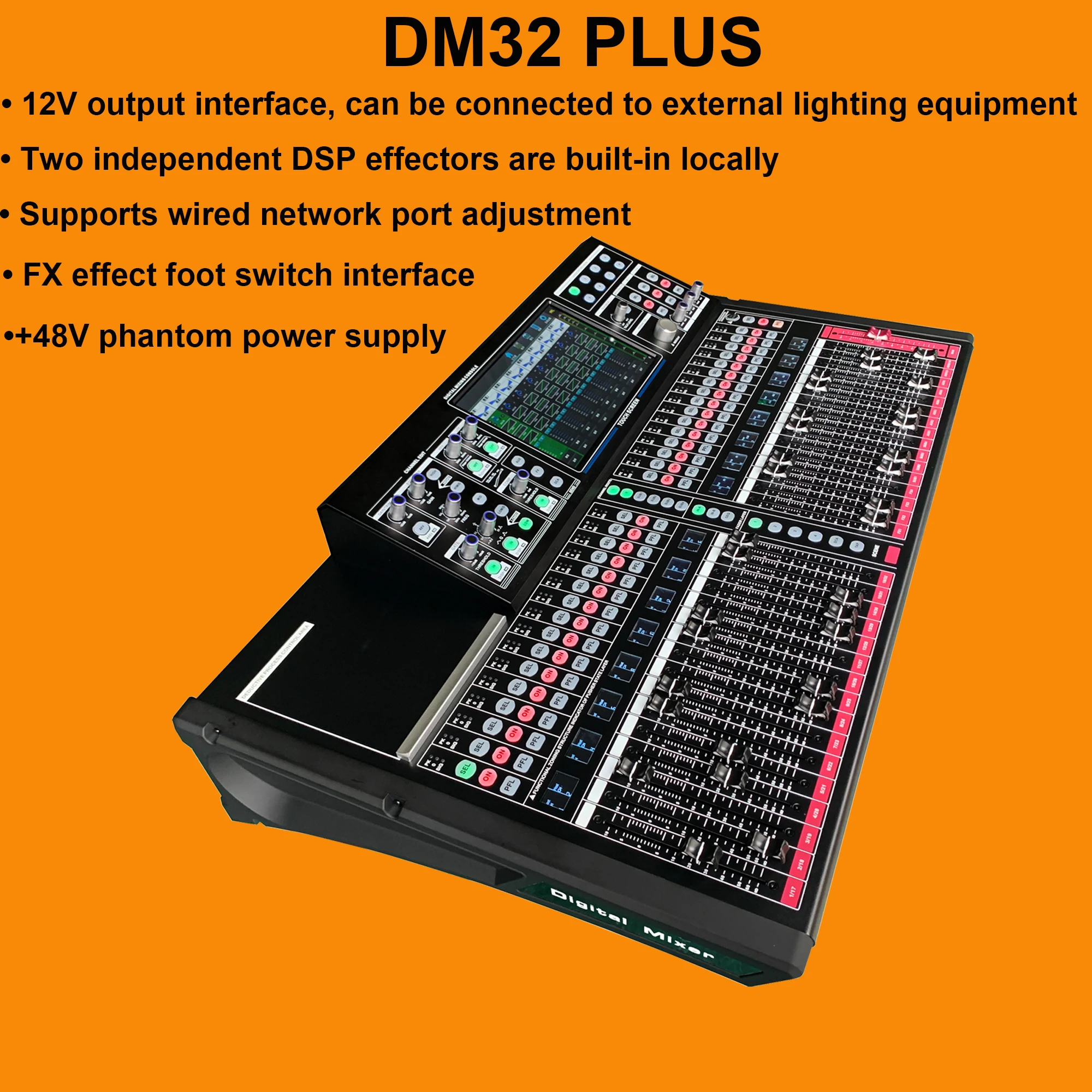 Shenndare DM32 PLUS Professional Digital mixing 32 Channel Audio Console Mixer Dj  Mixer Professional Stage Performance