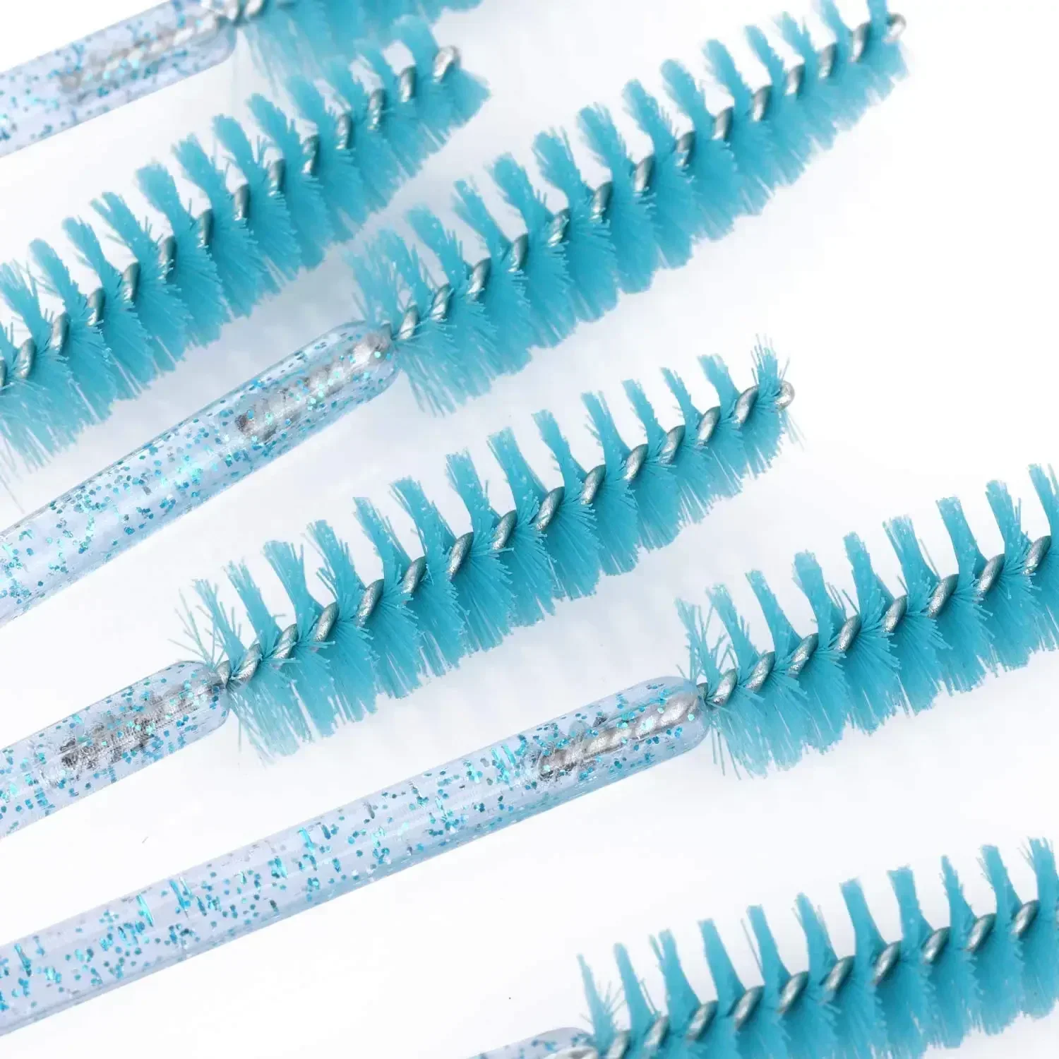 Großhandel 100/500/1000 stücke Auge Schönheit Werkzeuge Einweg Mascara Zauberstäbe Wimpern Pinsel Wimpern Verlängerung Bunte Spoolies für Augenbraue – Detail 13