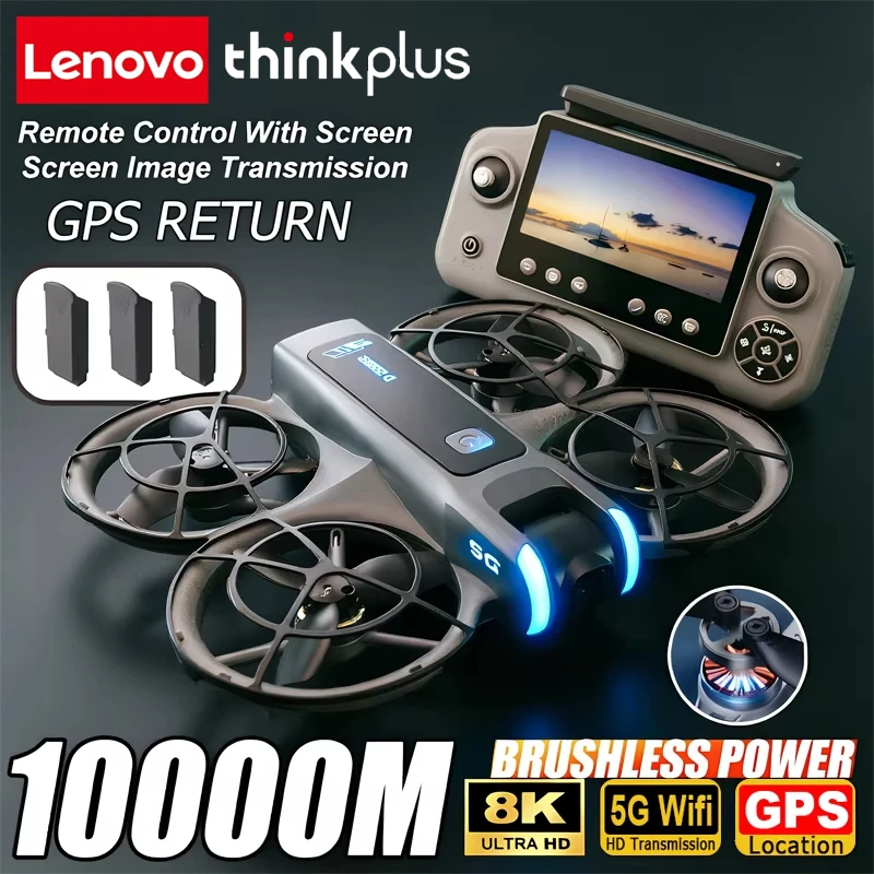 lenovo-thinkplus-d2-drone-8k-aerial-hd-intelligent-avoiding-obstacle-with-larger-screen-remote-control-brushless-power-gps-drone
