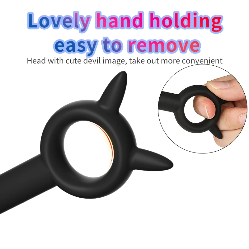 Silicone Horse Eye Urethral Sounding Catheter Bead Penis Plug Stimulate Male Sex Toy Dilator Urethra Bead Penis Stimulate - view 4