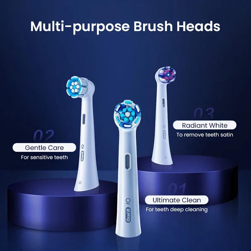 Original Oral B IO Series Brush Heads Replacement Match with Oral-B IO 5/7/8/9 Electric Toothbrushes Gentle Care Ultimate Clean