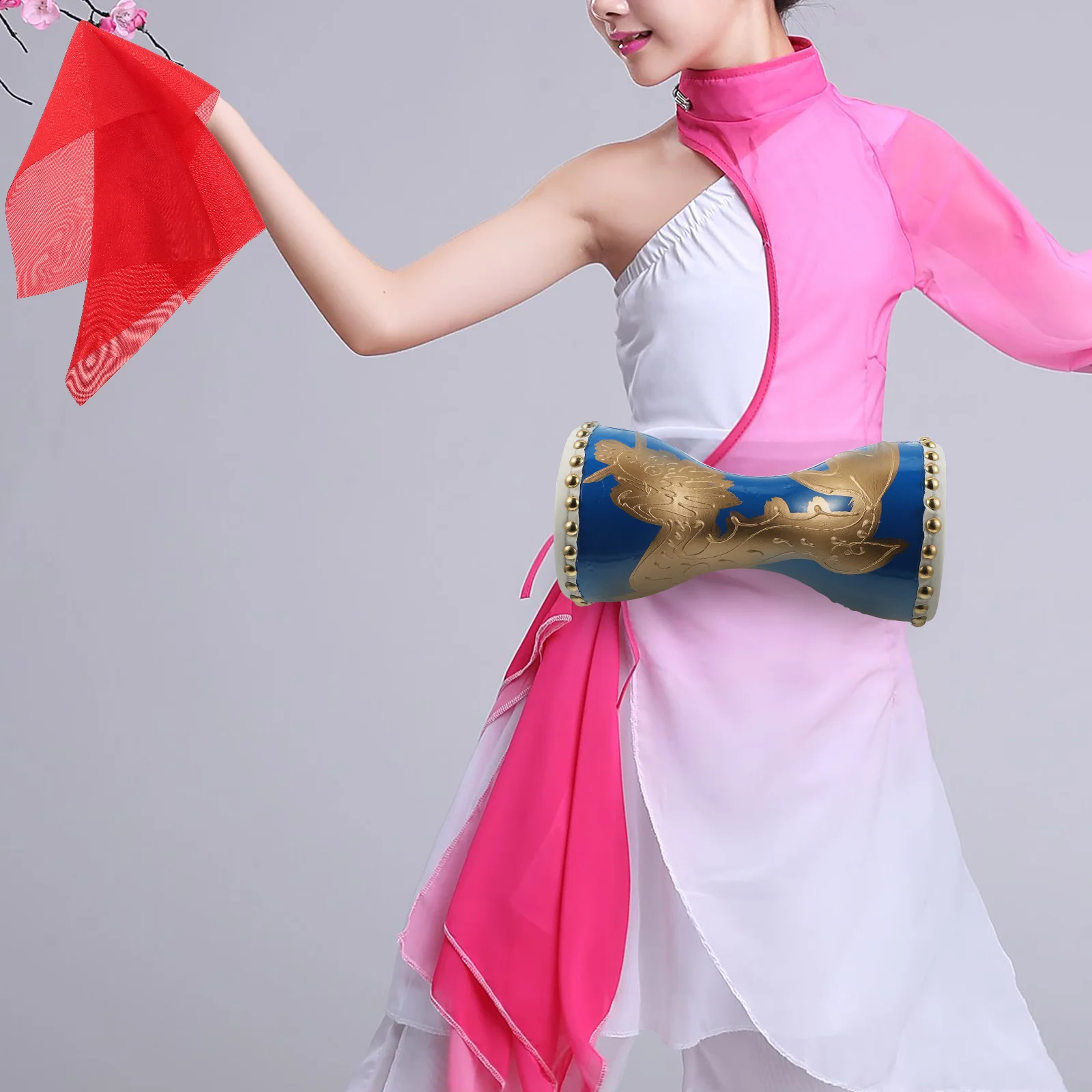 

Fitness Drum Beat Durable Hand Waist for Children Musical Instruments Chinese Traditional Folk Percussion