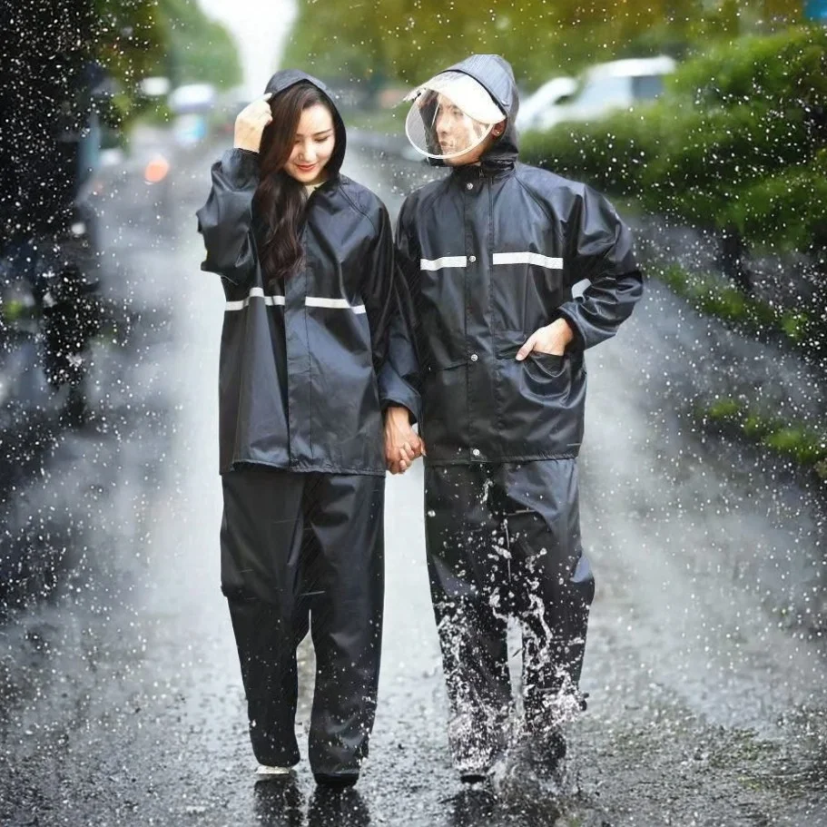 

Motorcycle Raincoat Suit Rainstorm Prevention Jacket Pants Camping Hiking Fishing Raincoat Moto Raincoat Motorcyclist Rider Rain