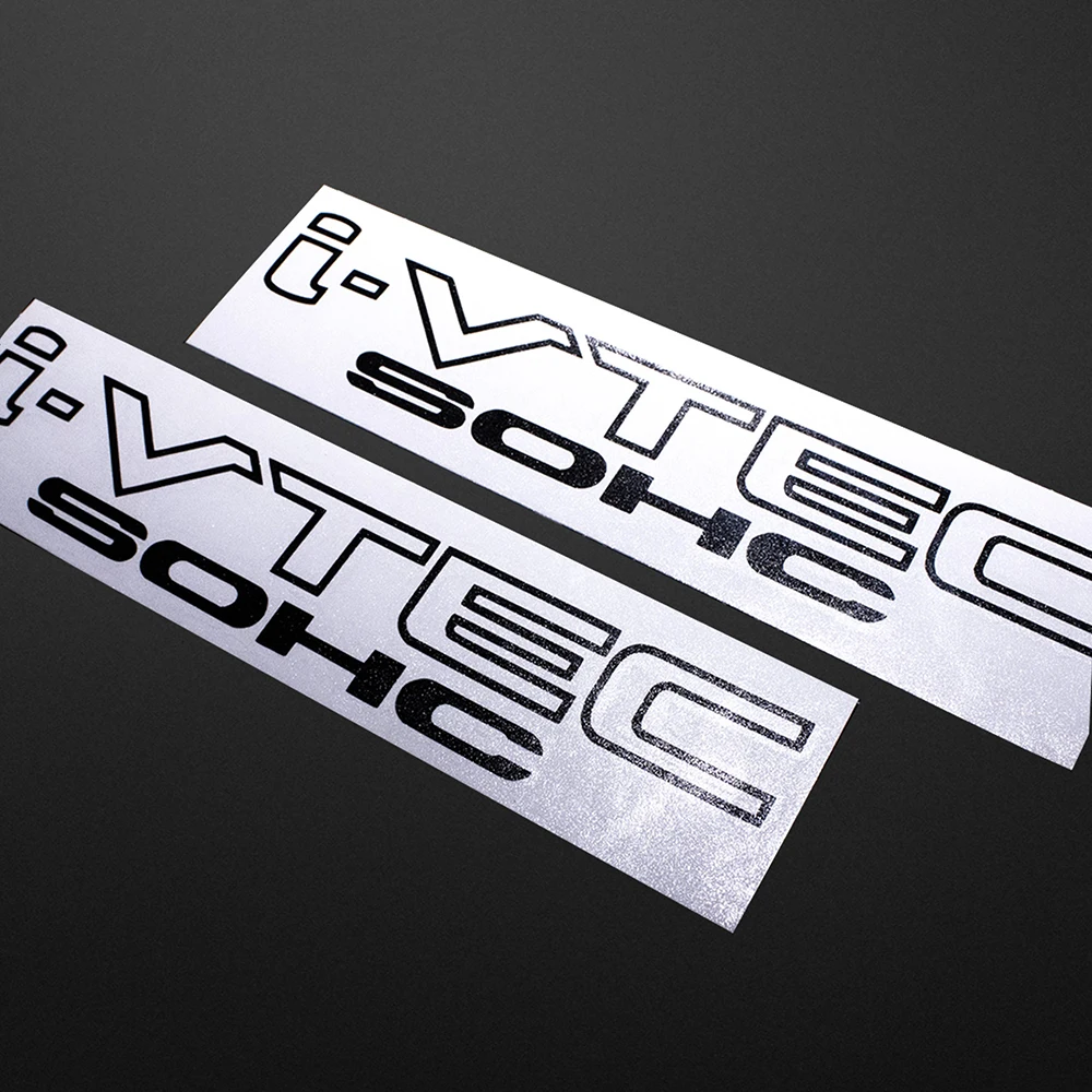 Sport Racing I-VTEC SOHC 2 PACK Car Decals  Side Door Vinyl Graphic Stickers Accessories