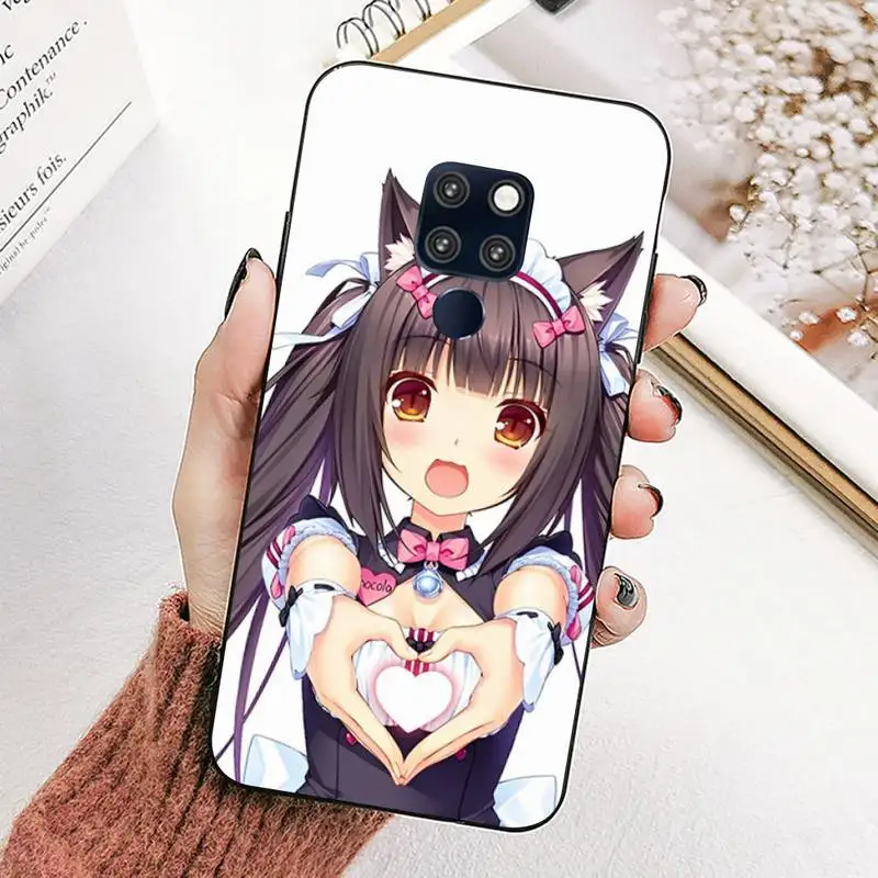 Anime Girl Nekopara Phone Case for Huawei Mate 20 10 9 40 30 lite pro X Nova 2 3i 7se