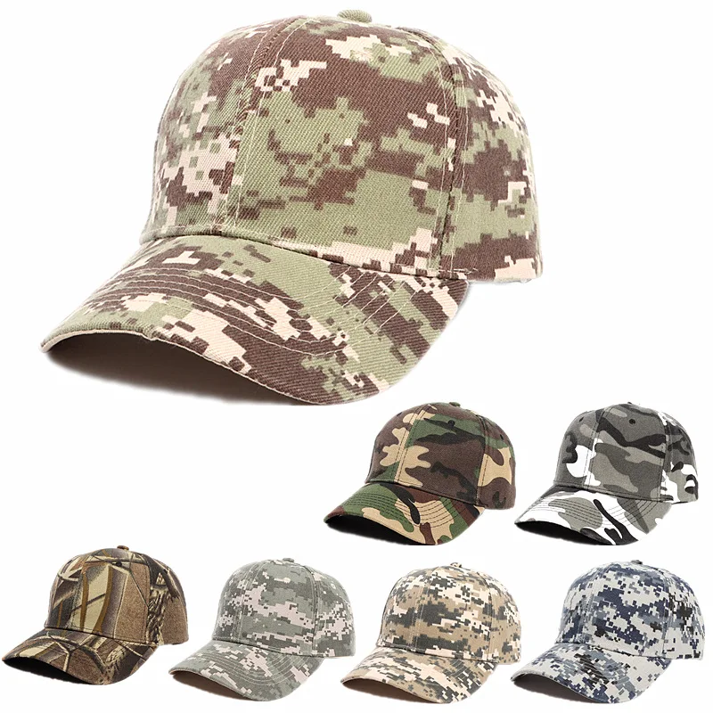 Camouflage Baseball Cap Outdoor Tactical Dad Trucker Caps Hiking Jungle Hunting Camo Snapback Hats for Women Men