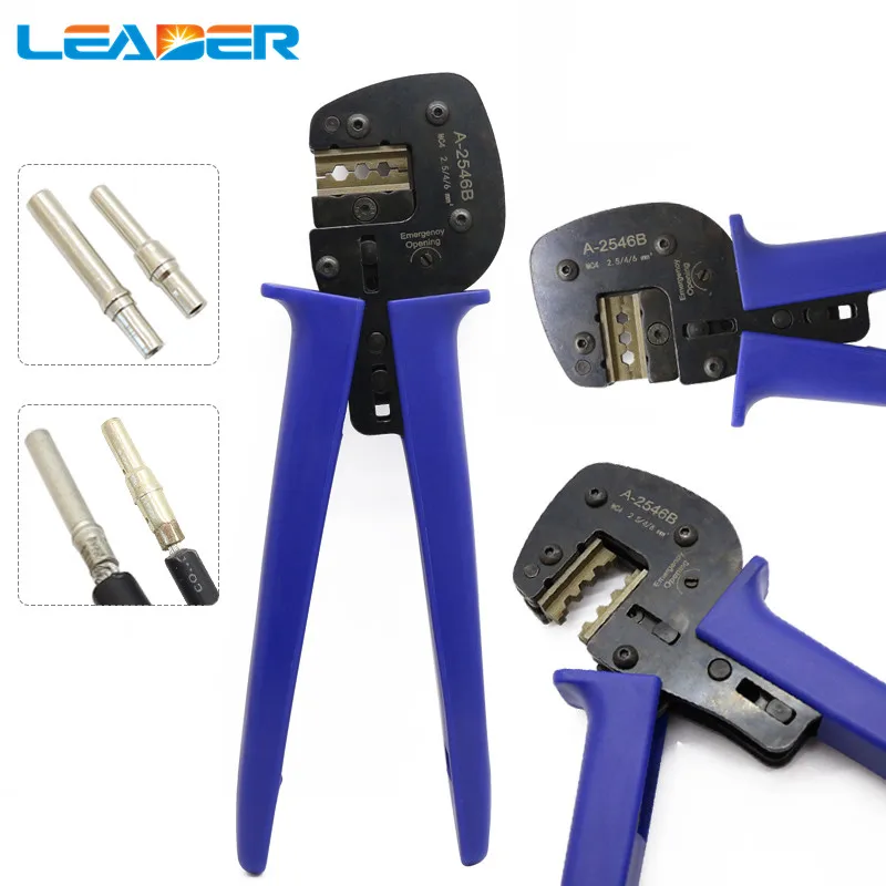 Photovoltaic Tool Pliers Line Photovoltaic Capacity 2.5 / 4 / 6mm2 14-10AWG Connector Solar Line Cutting Crimping Stripper Tool