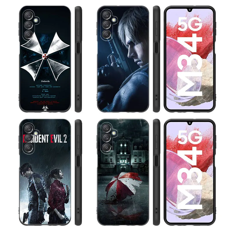 E-Evils Game R-Resident Phone Case For Samsung Note 10 Lite 20 Ultra M04 M13 M32 4G M14 M15 M23 M33 M34 M42 M52 M53 M54 M55 5G