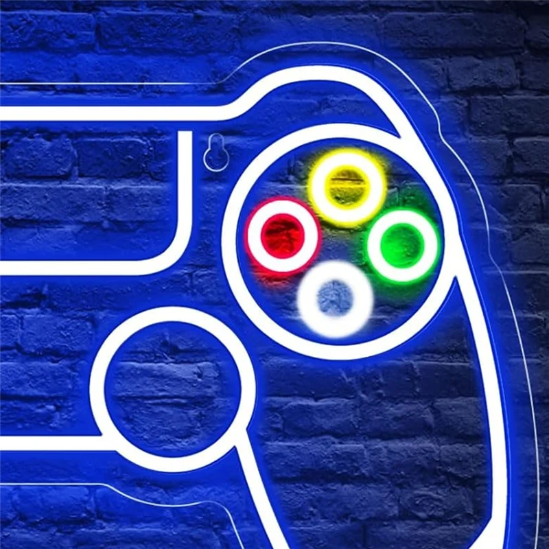 

A03F-LED Lights Signs, Adjustable Brightness USB Powered Neon Sign For Gamer Wall Decor-Room Decor For Boys Bo