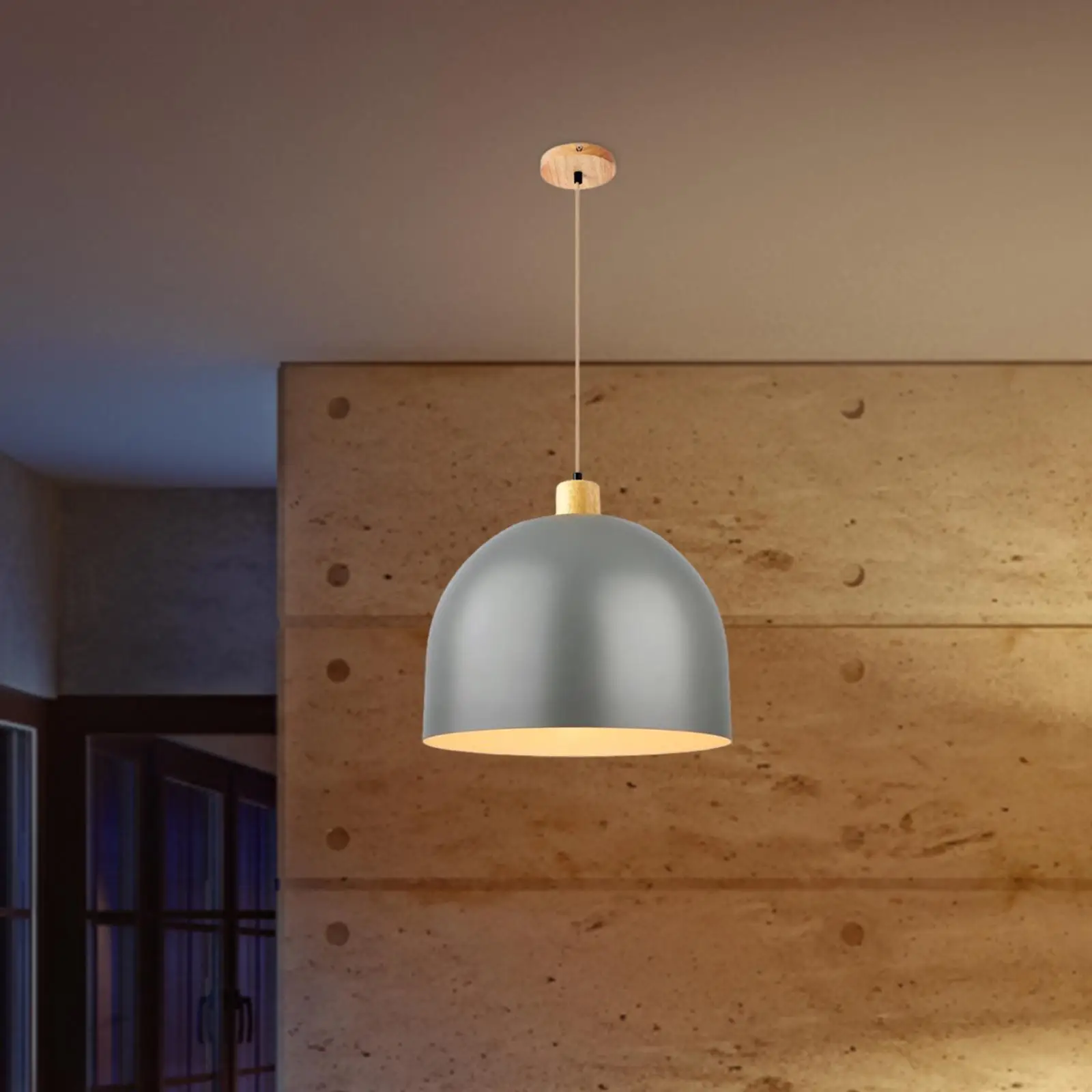 Pendant Light E27 Lamp Holder Single Head Hanging Light Ceiling Light Chandelier for Bedroom Living Room Porch Staircase Hotel