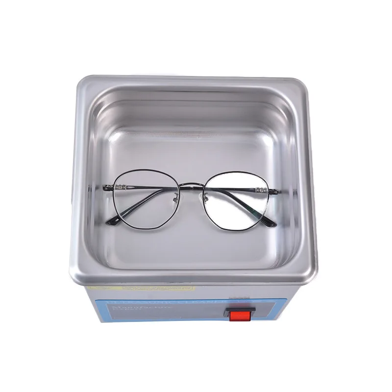 

Glasses cleaning machine 1.3L one-button switch cleaning machine, ultrasonic cleaning stainless steel durable, glasses processin