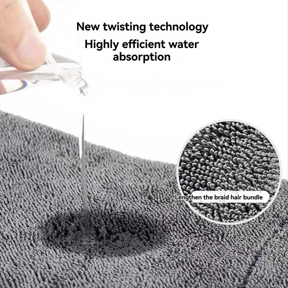 Ultra-Soft Microfiber Car Wash Towel, Super Absorbent Drying Cloth for Car Detailing