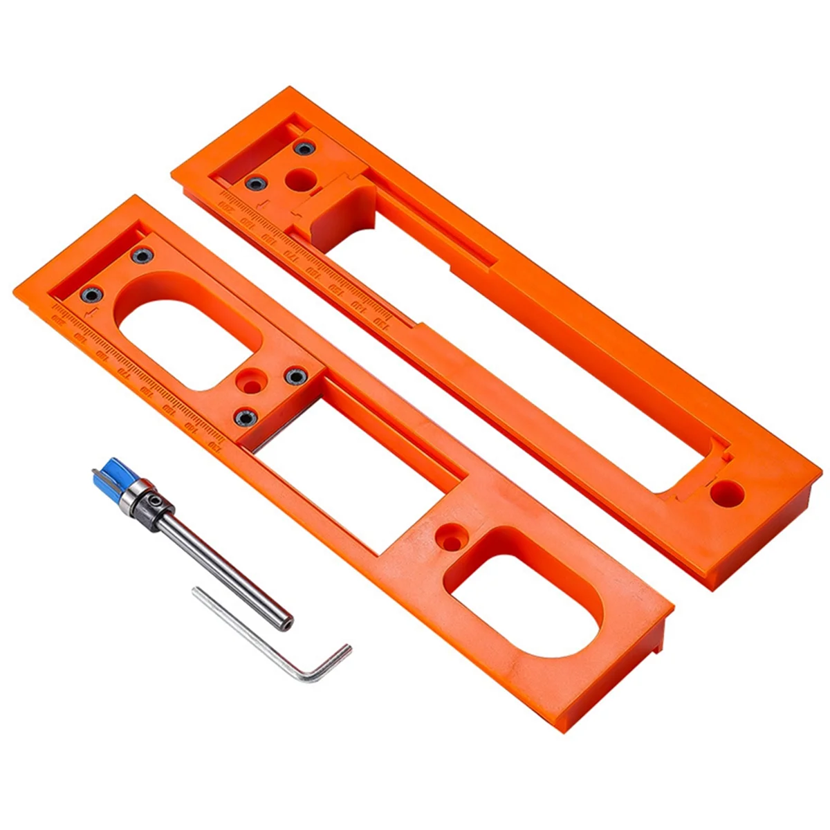 AT59 Door Hinge Jig Installation Kit, Adjustable Door Frame Hinge Template Router Jig Fits Most Doors