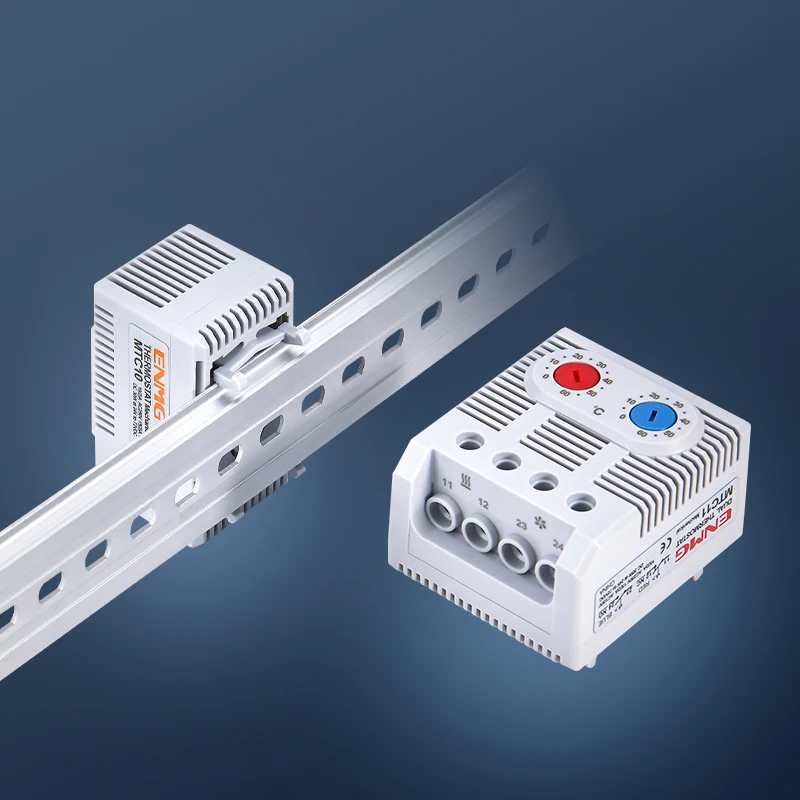 ENMG KTO011 KTS011 DIN rail mini compact bimetallic thermostat Mechanical temperature controller Normally open Normally closed