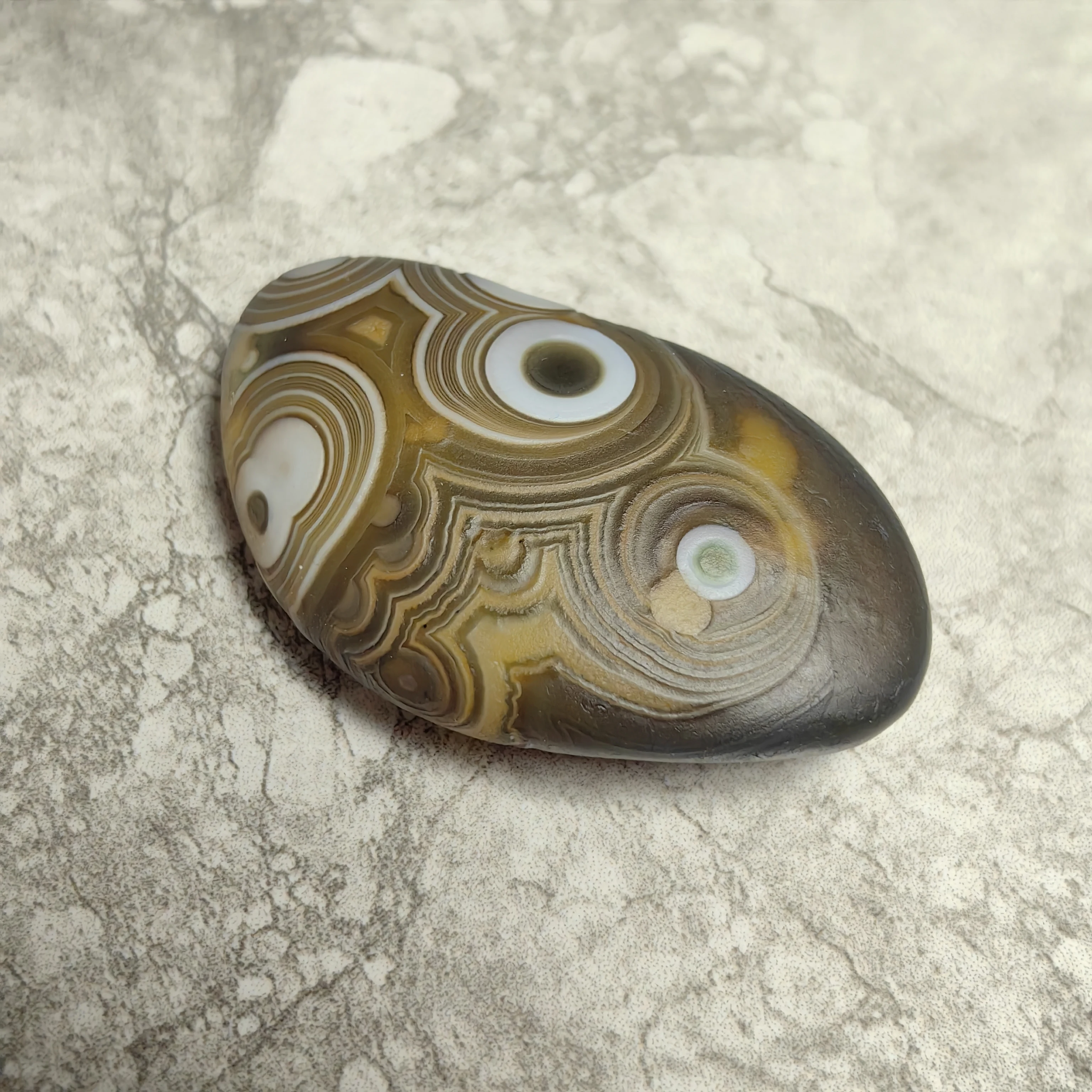 Pure Natural Divine Eyes Agate Cornucopia Crystal Cave Raw Stone Gobi Agate Bead Rough Stones Jewelry DIY Decoration view 4
