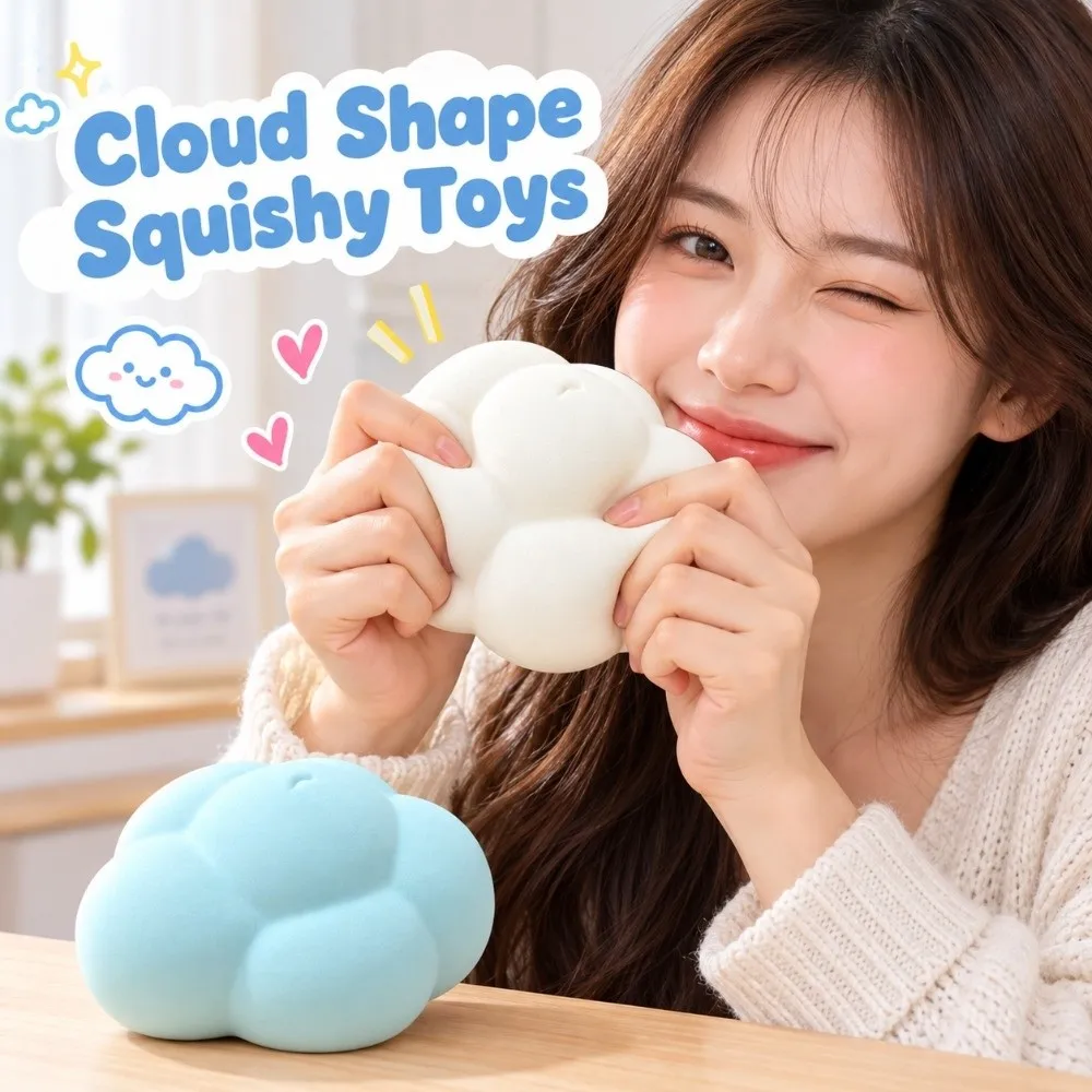 Vent Slow Rebound Cloud Shape Squishy Slow Rising Assorted Colors Cloud Squeeze Super Soft Cute Slow Rising Holiday Gifts