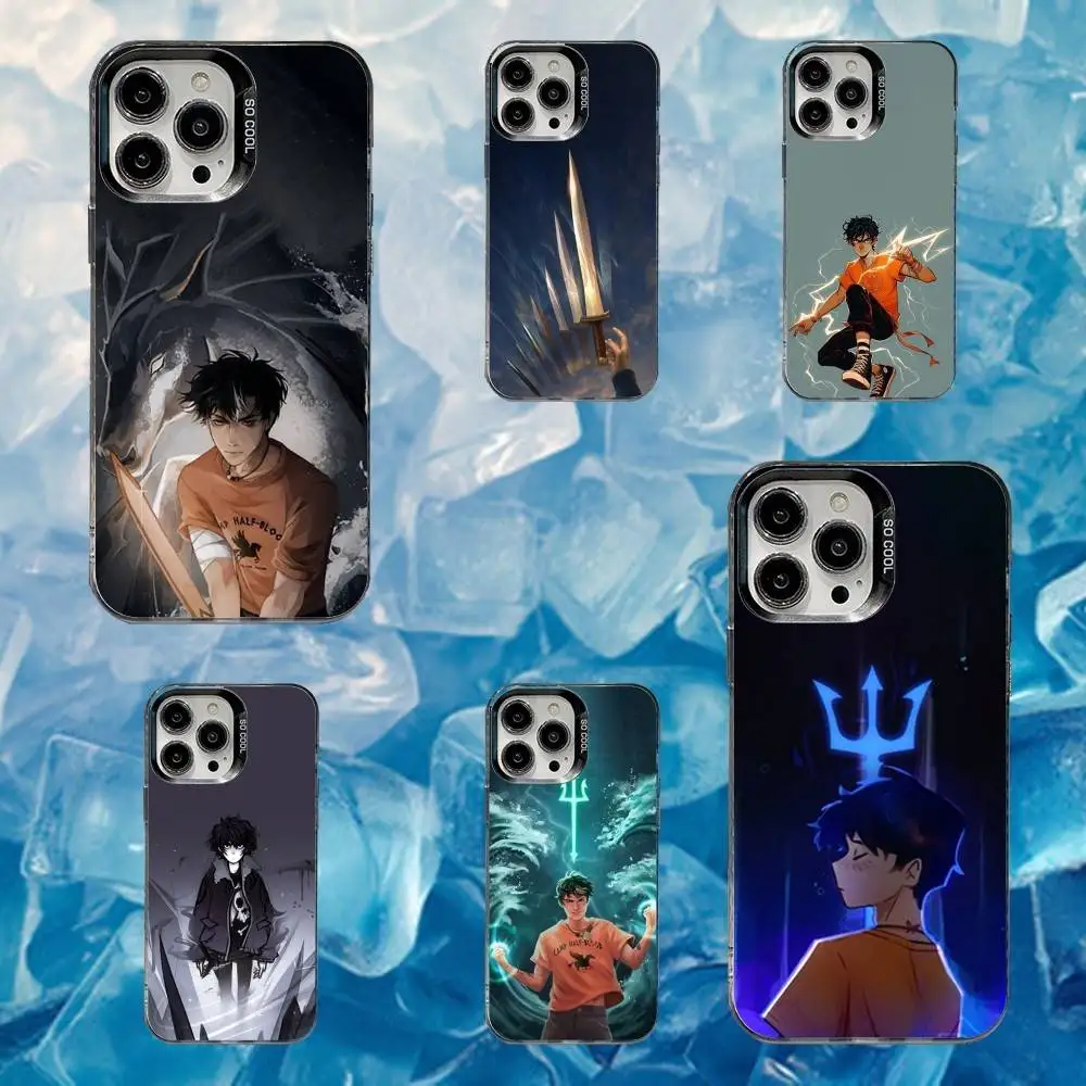 

P-Percy J-Jackson Phone Case For iPhone 16,15,14,13,12,11,Mini,Pro,SE,MAX White Matte Shockproof Cover
