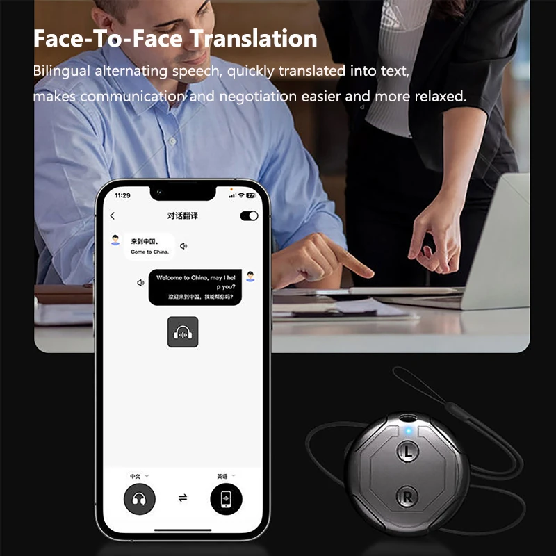 Real-time Language Translator Instant Voice Translators Meeting Summary Speech Simultaneous Interpretation AI Smart Translator
