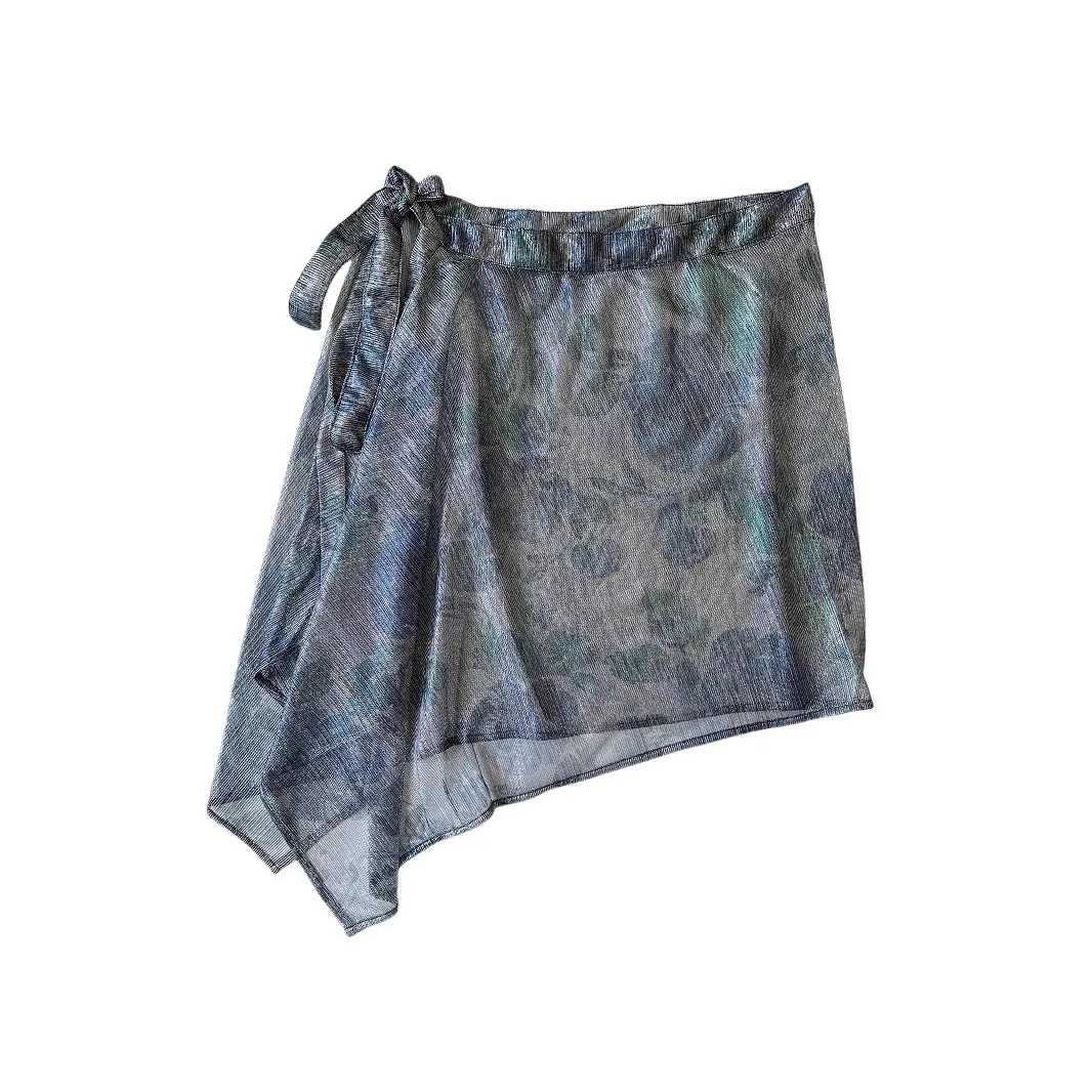 Umi mao primavera verão moda versátil saia capa de uma peça amarrar meia saia praia natação outerwear hip capa saia