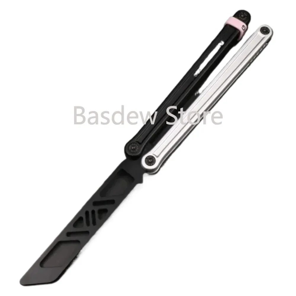 Butterfly Knife with Comb Head Sandwich Handles Zen Pins Structure