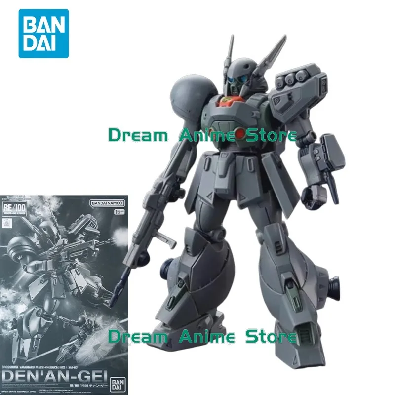 

Bandai Original GUNDAM RE 1/100 Anime DEN'AN-GEI Action Figure Assembly Model Toys Collectible Model Gifts for Children