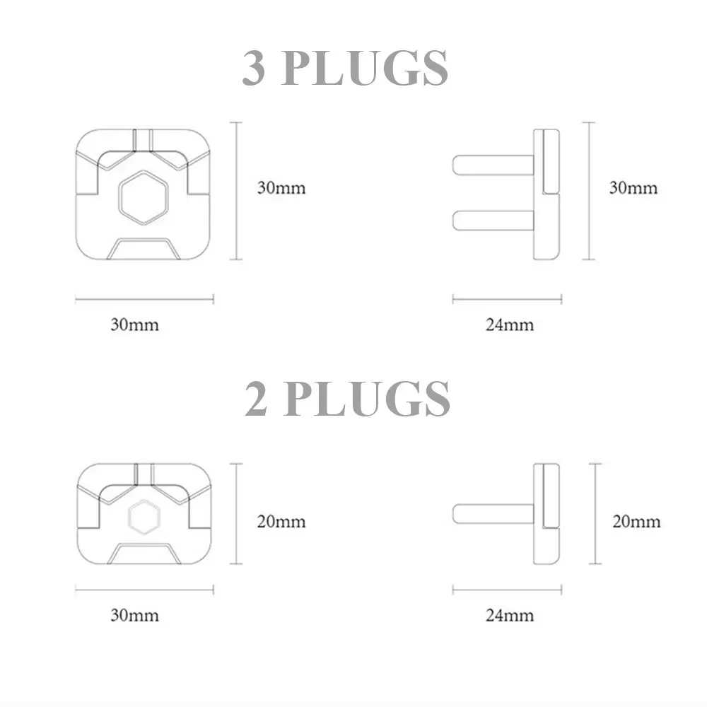المكونات سلامة المخرج فتحتين المقبس حماية الطاقة يغطي غطاء حامي المضادة للصدمات الكهربائية غطاء حماية سلامة الطفل #5