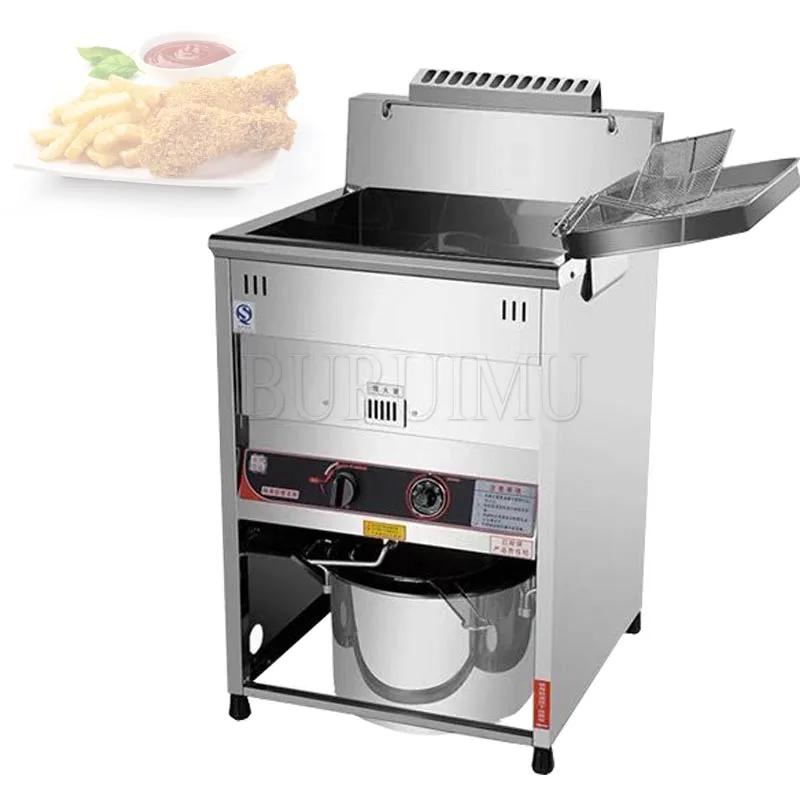 

Vertical Computer Fryer with Oil Filter Cart for Commercial Kitchen