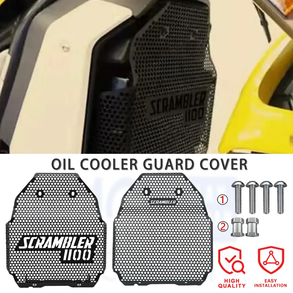 

2024 2023 For Ducati Scrambler 1100 Scrambler1100 Sport Radiator Grille Guard Cover Oil Cooler Guard 2022 2021 2020 2019 2018