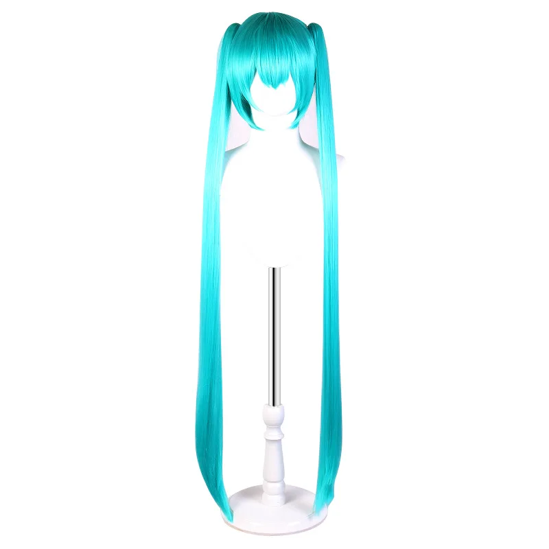 Hatsune Miku Cosplay perruque Anime longue perruque bleue pour les femmes Cosplay accessoires dessin animé carnaval fête résistant à la chaleur perruques de cheveux synthétiques
