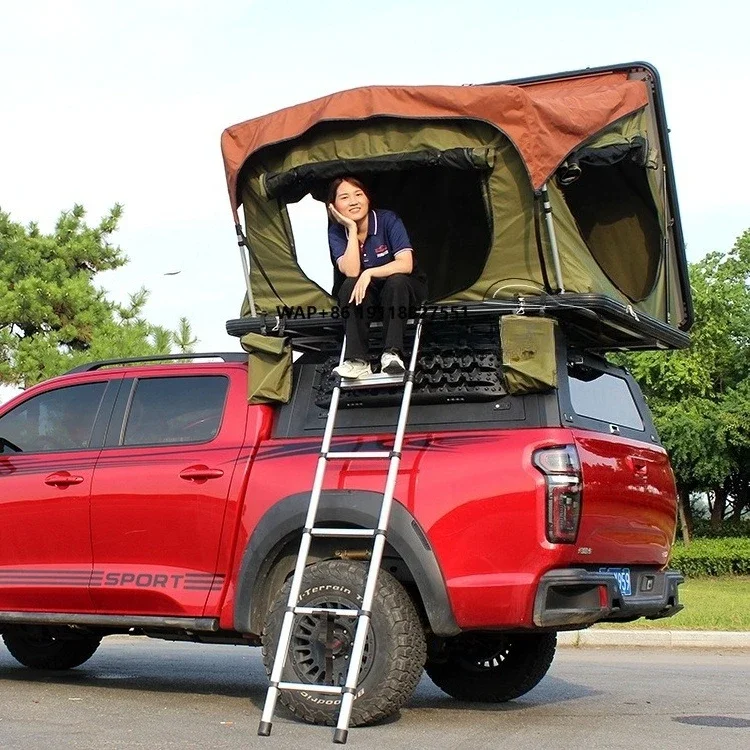 Awning Tent 4x4 Offroad Car Roof Aluminum Hard Shell Roof Top Tent for L200 Frontier 2022