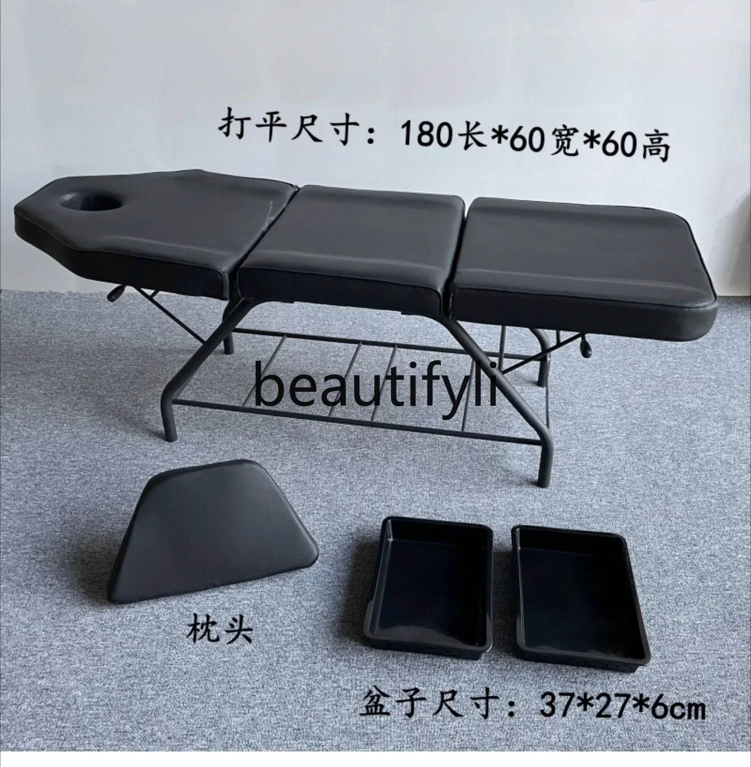 

Multifunctional folding adjustable lifting beauty bed chair care micro plastic injection tattoo tattoo embroidery eyebrow