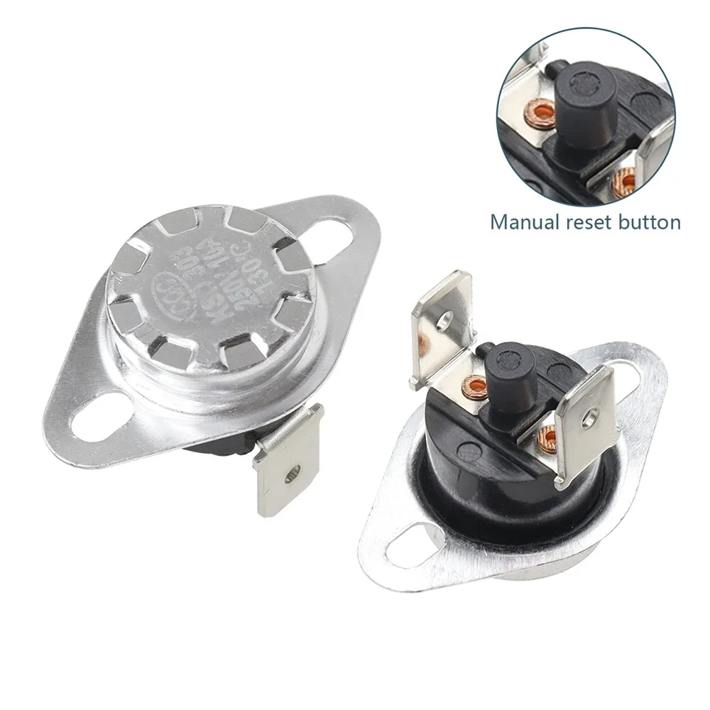 

1PCS KSD301 KSD303 10A 45 150 C Degrees Celsius Manual Reset Thermostat Normally Closed Temperature Switch Temperature Control