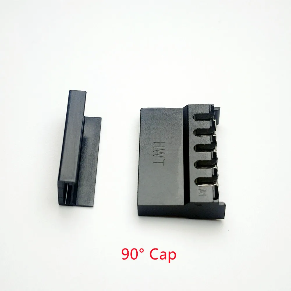 30PCS/1LOT Pierce type female SATA PC computer ATX hard disk power connectors plastic shell with 180 or 90 degrees cap Housing