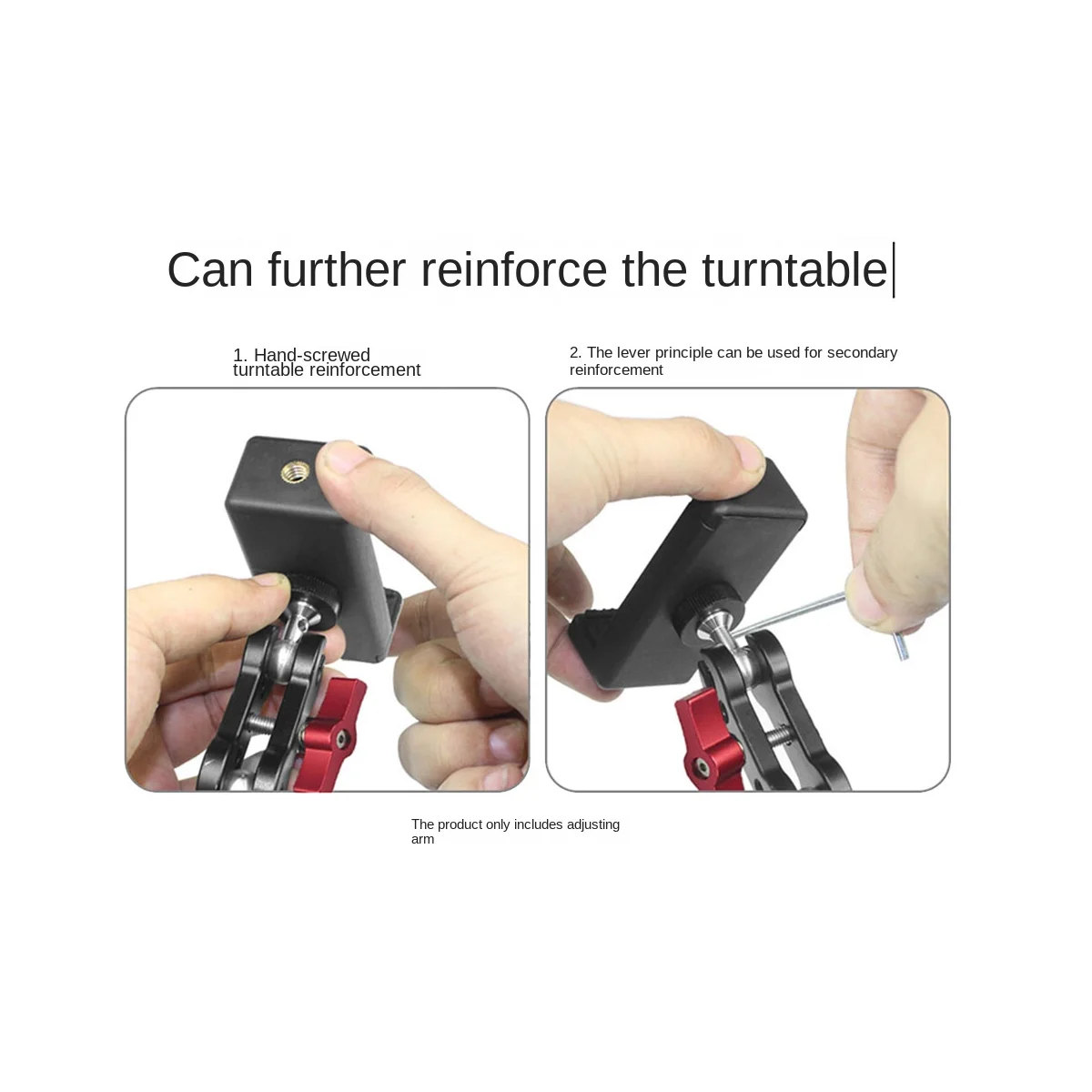 الكرة محول توضيح الذراع جبل مزدوج Ballhead 1/4 بوصة المسمار ل DSLR كاميرا ضوء ترايبود لايف الحذاء الساخن قوس نوع D