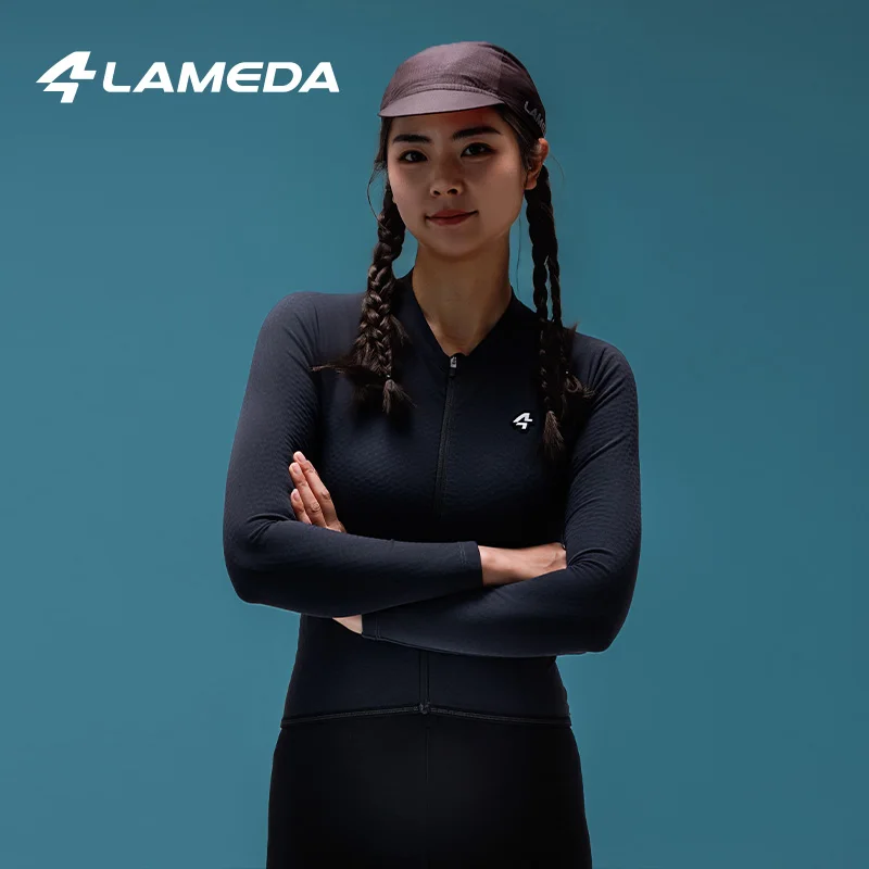 

LAMEDA Pro Fleece Cycling Jersey for Women Thermal MTB Clothing Bicycle Jersey for Road Bike Riding in Winter