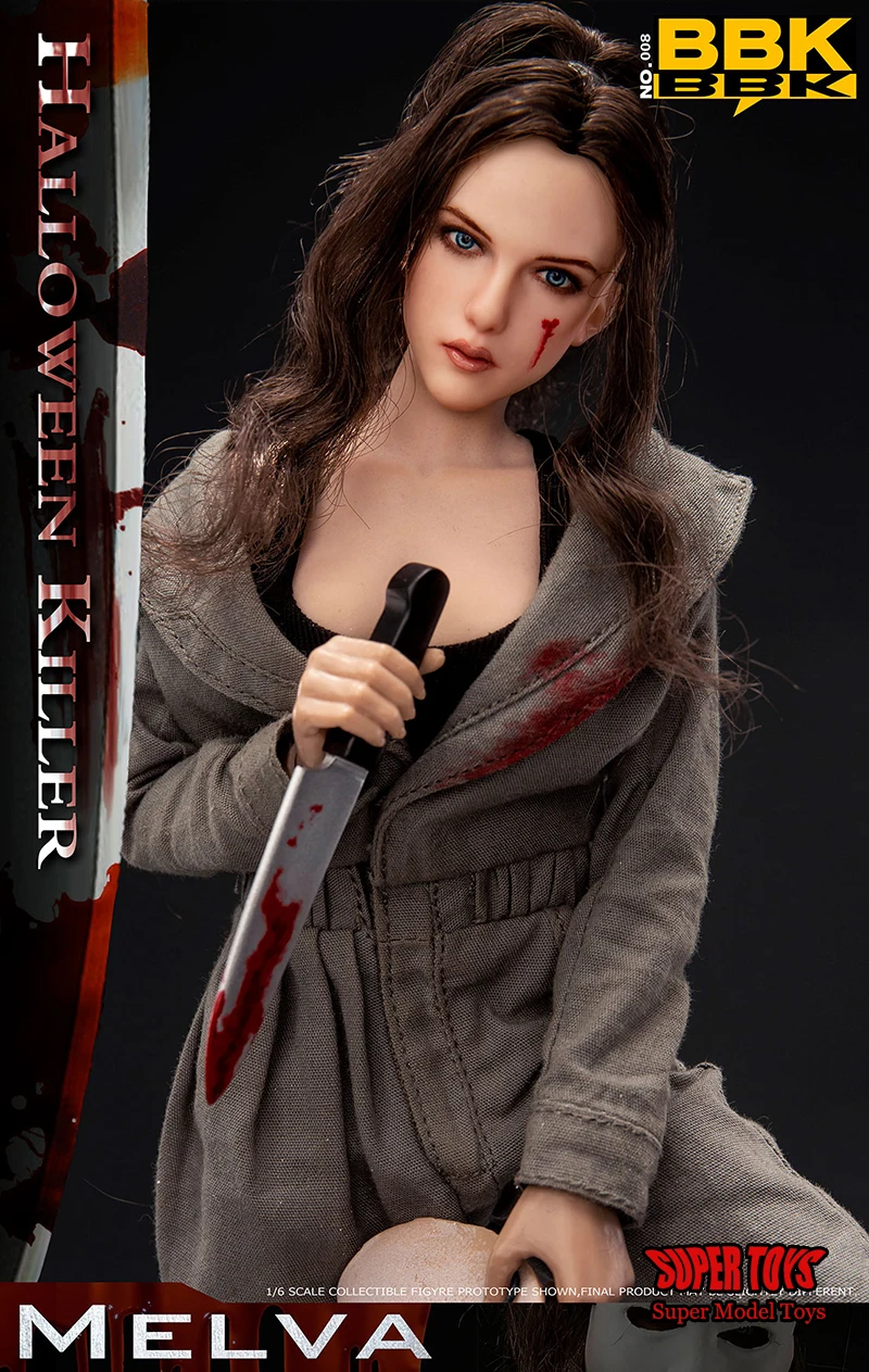 In Stcok BBK008 1/6 Scale Collectible Melwa Halloween Killer Girl Full Set 12